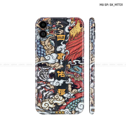 Dán Skin IPhone 11 Series Hình Mèo Thần Tài | D_MTT31