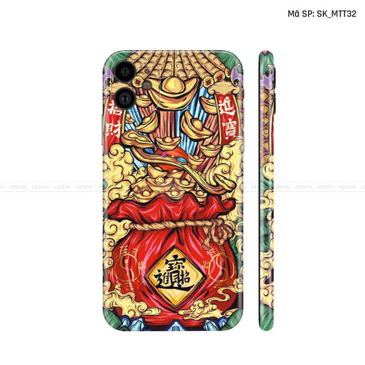 Dán Skin IPhone 11 Series Hình Mèo Thần Tài | D_MTT32