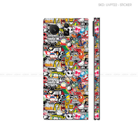 Dán Skin Điện Thoại Xiaomi Mix Fold Series Vân Nổi Sticker 01 | UVPT22