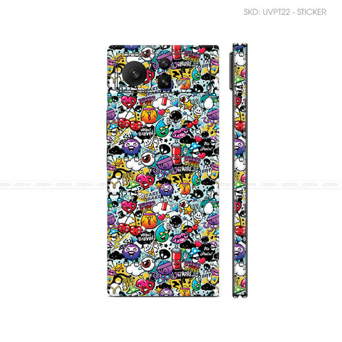 Dán Skin Điện Thoại Xiaomi Mix Fold Series Vân Nổi Sticker 06 | UVPT22