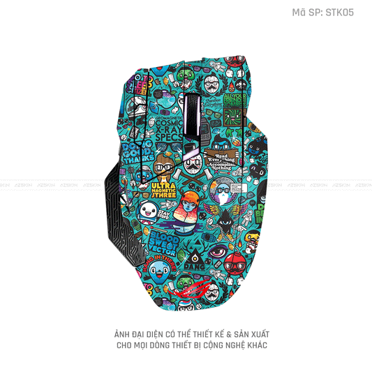 Skin Dán Chuột Asus Hình Sticker | STK05