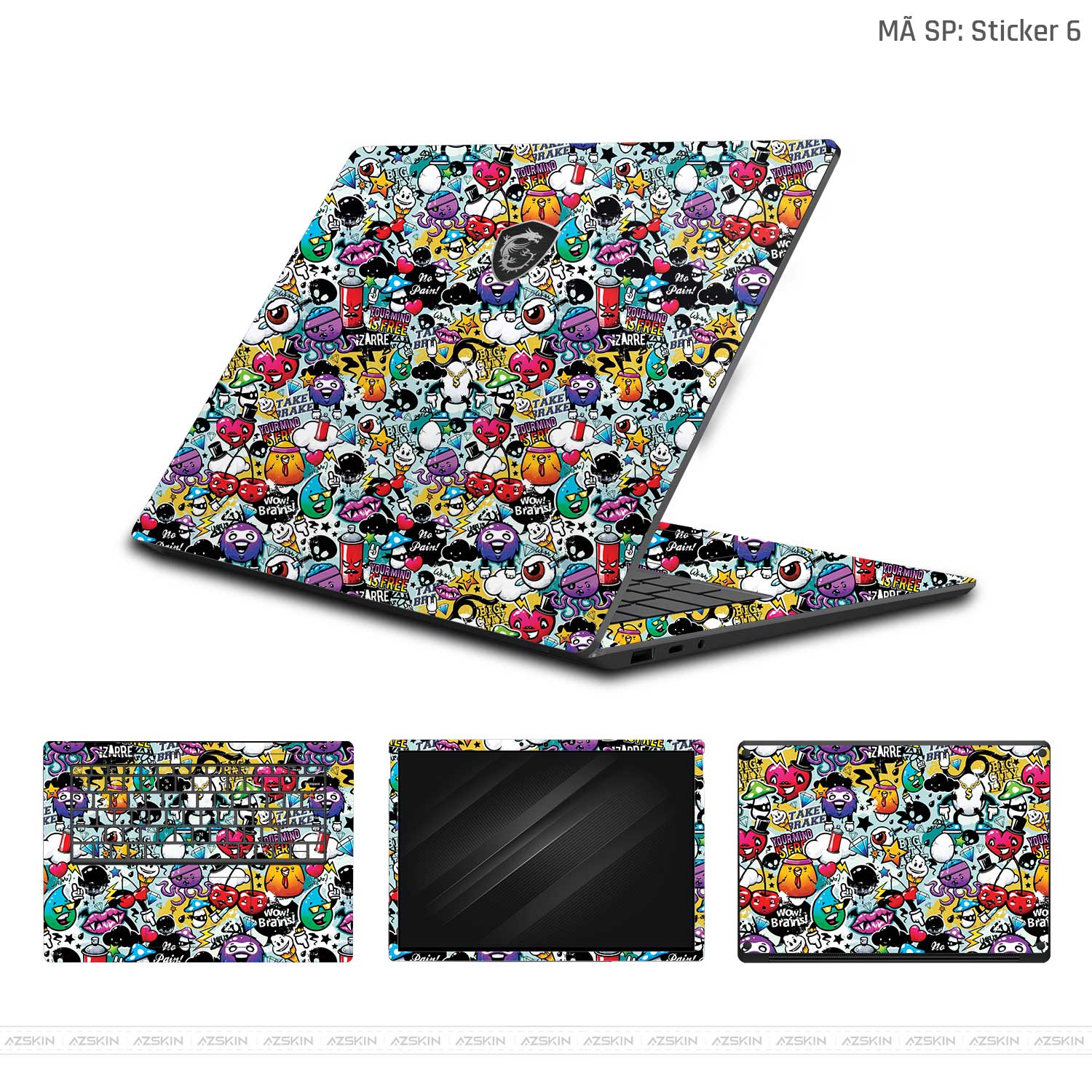 Dán Skin Laptop MSI Sticker 06 | UVPT22 – AZSKIN.VN Dán Skin Laptop MSI Sticker 06 | UVPT22 – AZSKIN.VN