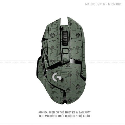 Skin Dán Chuột Logitech Vân Nổi Iron Midnight | UVPT17 Skin Dán Chuột Logitech Vân Nổi Iron Midnight | UVPT17