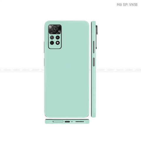 Dán Skin Xiaomi Redmi Note 11 Series Màu Xanh Min Vinyl | VN18