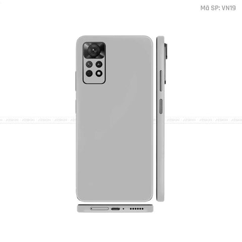 Dán Skin Xiaomi Redmi Note 11 Series Màu Xám Vinyl | VN19