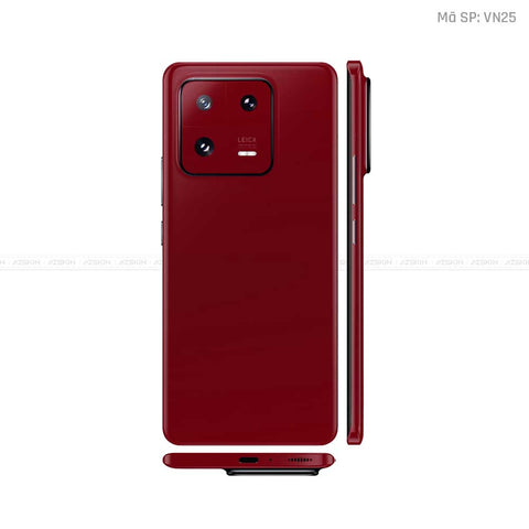 Dán Skin Xiaomi 13 Series Màu Dark Red Vinyl | VN25