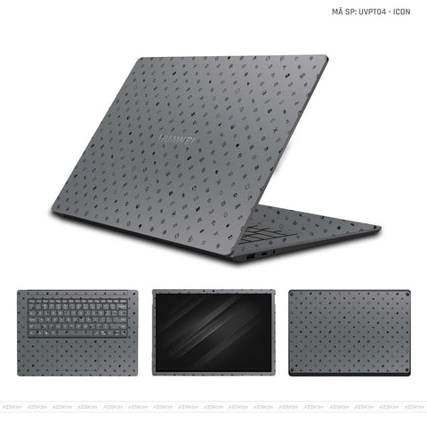 Dán Skin Laptop Huawei Vân Nổi ICON | UVPT04 Dán Skin Laptop Huawei Vân Nổi ICON | UVPT04