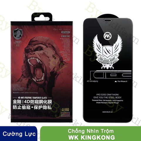 Kính Cường Lực Chống Nhìn Trộm KINGKONG WK 4D ANTI - PEEPING Kính Cường Lực Chống Nhìn Trộm KINGKONG WK 4D ANTI - PEEPING