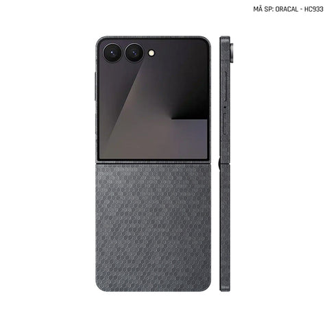 Dán Skin Galaxy Z Flip 7 Vân Tổ Ong Xám | HC933 Dán Skin Galaxy Z Flip 7 Vân Tổ Ong Xám | HC933
