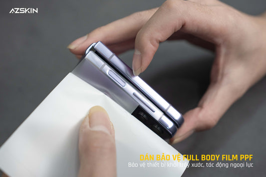 Quy trình dán Film PPF bảo vệ điện thoại tại Azskin
