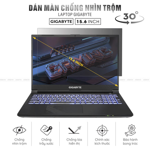 Miếng Dán Chống Nhìn Trộm Laptop Gigabyte 15.6 inch