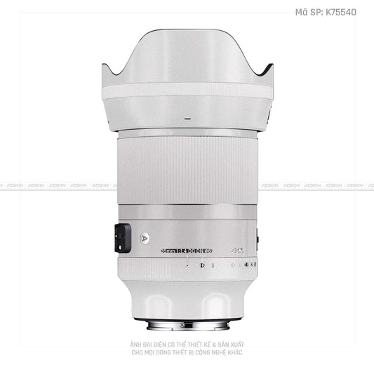 Dán Skin Ống Kính Sigma Màu Trắng | K75540