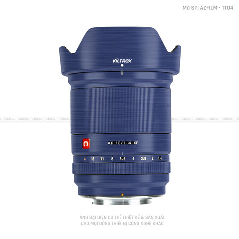 Dán Skin Ống Kính Viltrox Vân Titan Xước Xanh | TT04