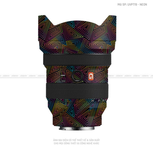 Dán Skin Ống Kính Sony Vân Nổi Neon 03 | UVPT19