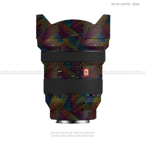 Dán Skin Ống Kính Sony Vân Nổi Neon 03 | UVPT19