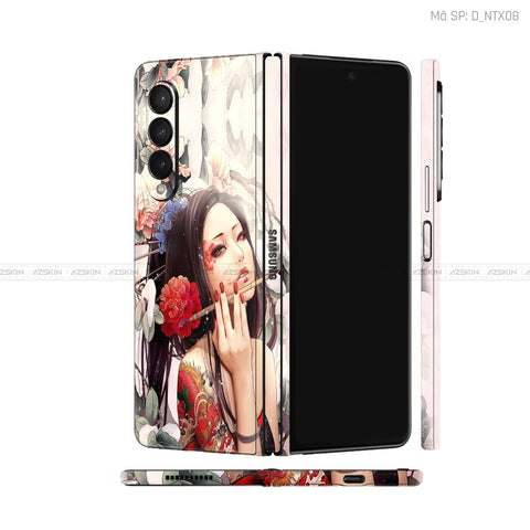 Dán Skin Galaxy Z Fold4 Hình Geisha | D_NTX08