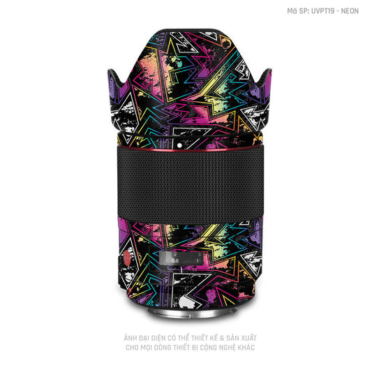Dán Skin Ống Kính Máy Ảnh Vân Nổi Neon 04 | UVPT19
