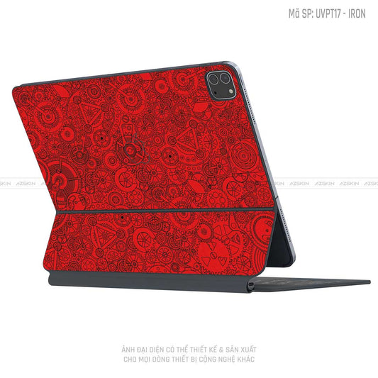 Dán Skin Magic Keyboard Vân Động Cơ Đỏ | UVPT18