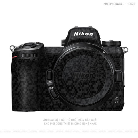 Dán Skin Máy Ảnh Nikon Vân Tổ Ong Đen | ORACAL - HC070