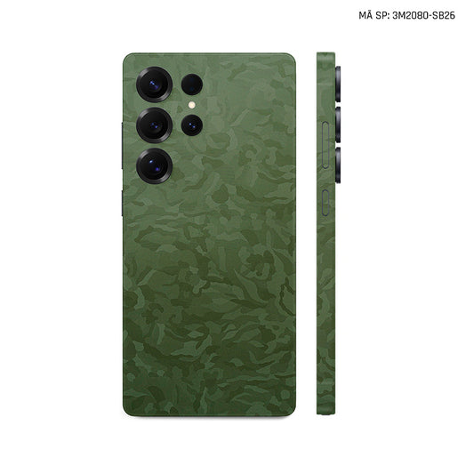 Dán Skin Samsung Galaxy S25 Series Vân Camo Xanh | SB26