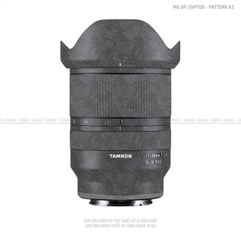 Dán Skin Ống Kính Tamron Vân Nổi Pattern AZ Xám | UVPT06