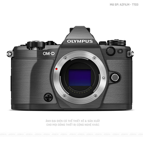 Dán Skin Máy Ảnh Olympus Vân Xước Titan Xám | AZFILM - TT03
