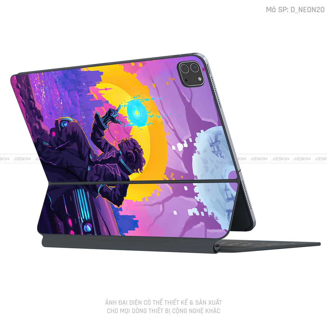 Dán Skin Magic Keyboard Hình Neon | D_NEON20