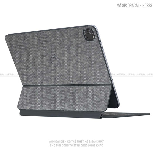 Dán Skin 3M/Oracal Magic Keyboard Vân Tổ Ong Xám | HC933