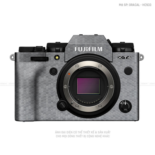 Dán Skin Máy Ảnh Fujifilm Vân Tổ Ong Xám | ORACAL - HC933