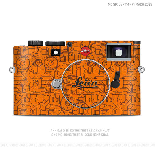 Dán Skin Máy Ảnh Leica Vân Nổi Vi Mạch 2023 Cam | UVPT14