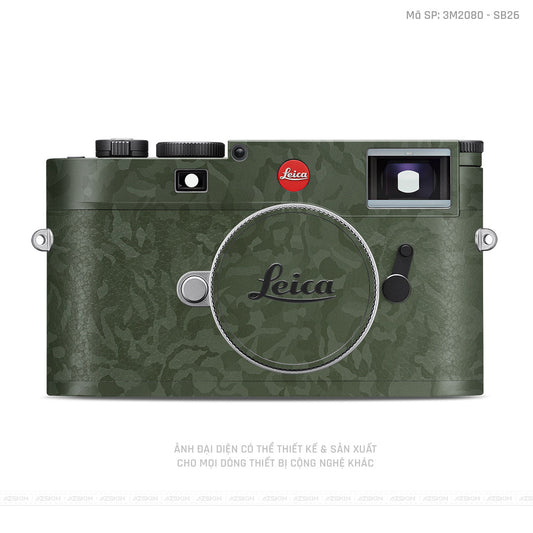 Dán Skin Máy Ảnh Leica Vân Camo Xanh | SB12