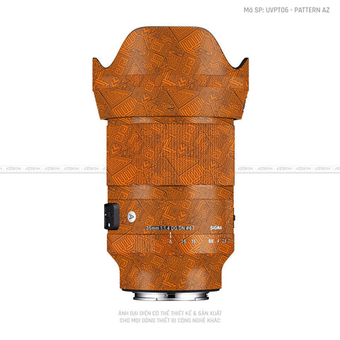 Dán Skin Ống Kính Sigma Vân Pattern AZ Cam | UVPT06