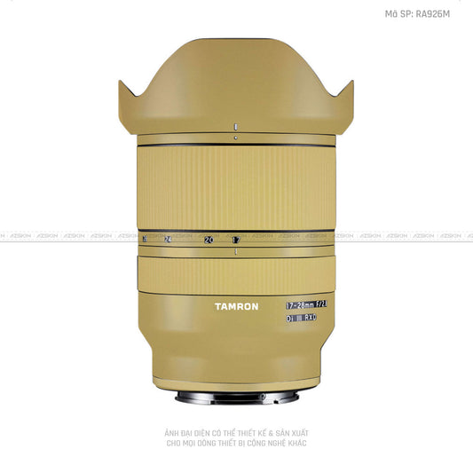 Dán Skin Ống Kính Tamron Đổi Màu Vàng Đồng | RA926M