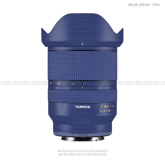 Dán Skin Ống Kính Tamron Vân Titan Xước Xanh | TT04