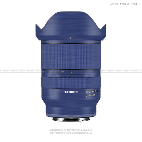 Dán Skin Ống Kính Tamron Vân Titan Xước Xanh | TT04