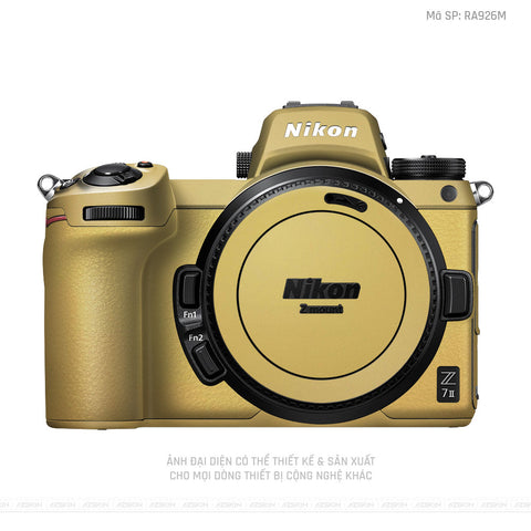 Dán Skin Máy Ảnh Nikon Màu Vàng Đồng | RA926M