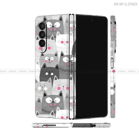 Dán Skin Galaxy Z Fold4 Hình Sticker | D_STK23