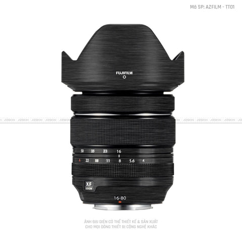 Dán Skin Ống Kính Fujifilm Vân Titan Xước Đen | TT01