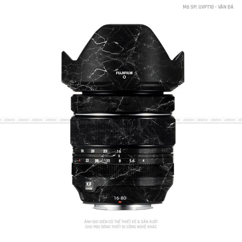 Dán Skin Ống Kính Fujifilm Vân Đá Đen | UVPT10