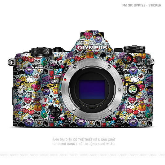 Dán Skin Máy Ảnh Olympus Vân Nổi Pattern Sticker 06 | UVPT22