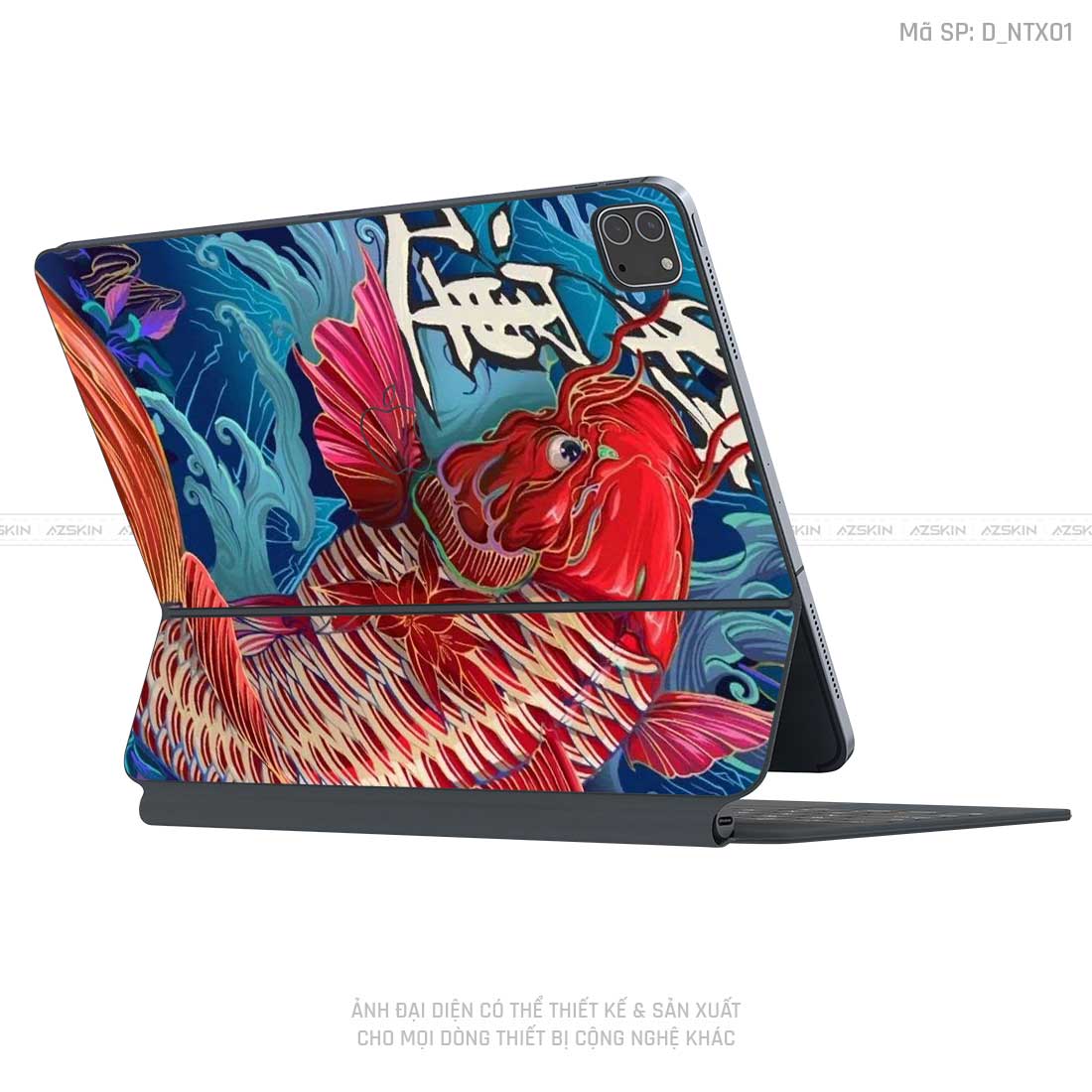 Dán Skin Magic Keyboard Hình Tattoo | D_NTX01