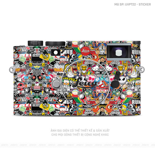 Dán Skin Máy Ảnh Leica Vân Nổi Sticker 01 | UVPT22