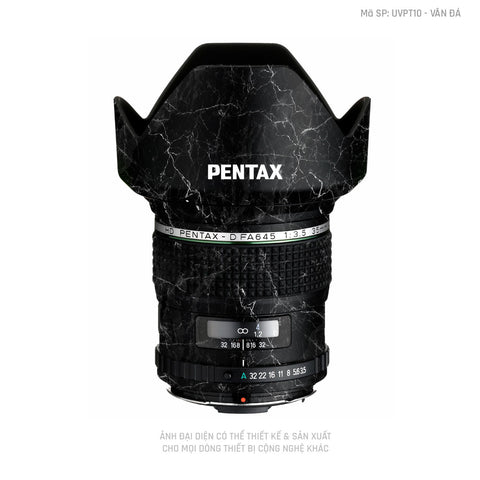 Dán Skin Ống Kính Pentax Vân Đá Đen | UVPT10