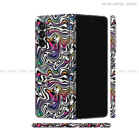 Dán Skin Galaxy Z Fold5 Vân Nổi Graffiti 02 | UVPT20