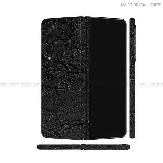 Dán Skin 3M/Oracal Galaxy Z Fold3 Vân Cocoon Black | CO070