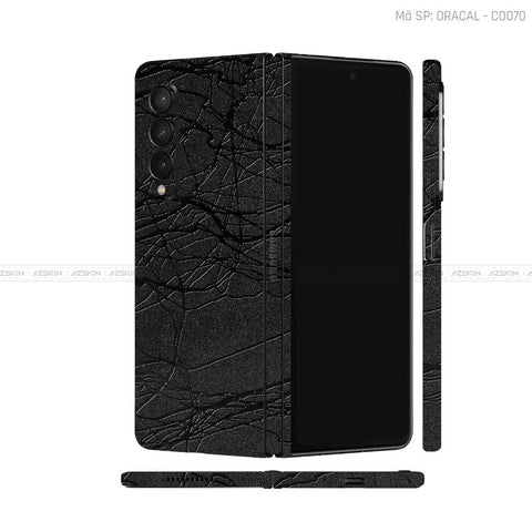 Dán Skin 3M/Oracal Galaxy Z Fold3 Vân Cocoon Black | CO070