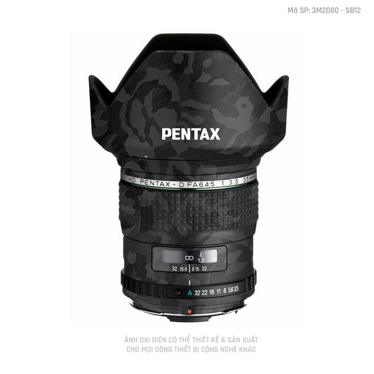 Dán Skin Ống Kính Pentax Vân Camo Đen | SB12