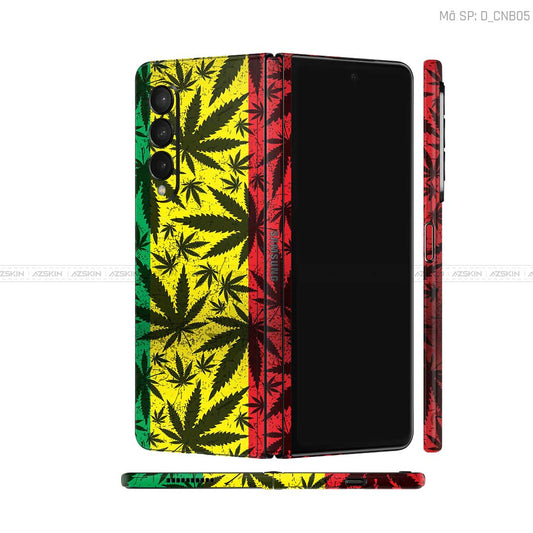 Dán Skin Galaxy Z Fold3 Hình Canabis | D_CNB05