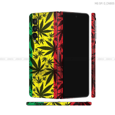 Dán Skin Galaxy Z Fold3 Hình Canabis | D_CNB05