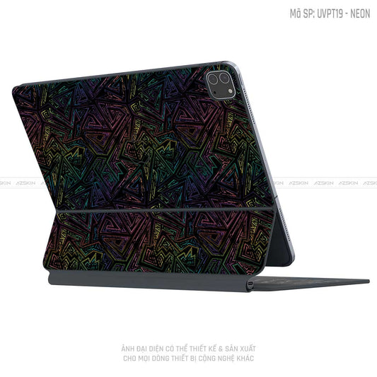 Dán Skin Magic Keyboard Vân Neon 02 | UVPT19